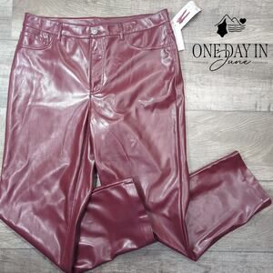Joie Faux Leather Pants Size 12